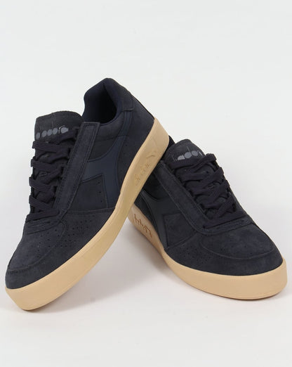 Diadora B. Elite Wildleder-Trainer, Marineblau, Tuareg
