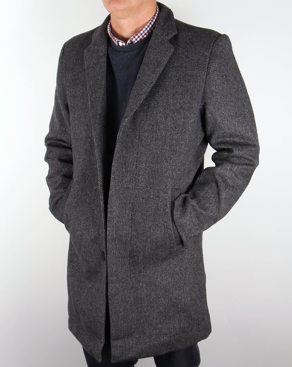 Bellfield Jak Wollmantel Grau