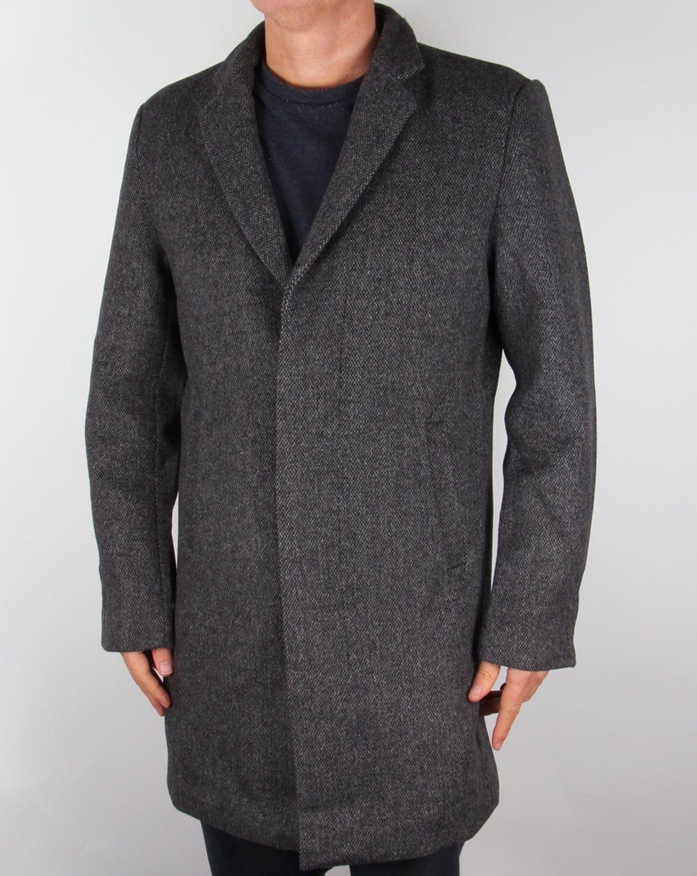 Bellfield Jak Wollmantel Grau