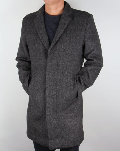 Bellfield Jak Wollmantel Grau