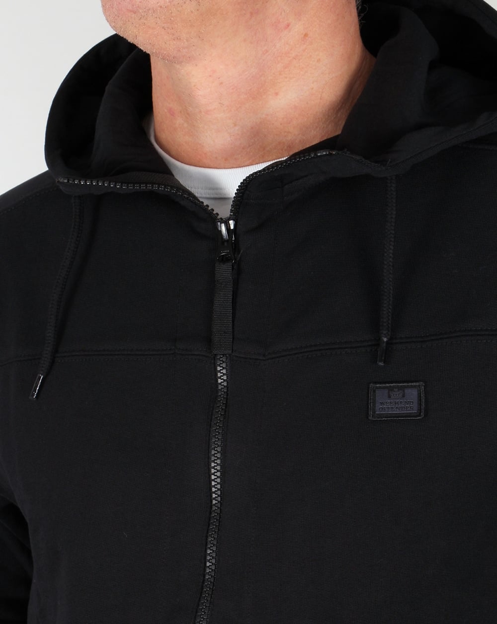 Weekend Offender Lee Kapuzenjacke Schwarz