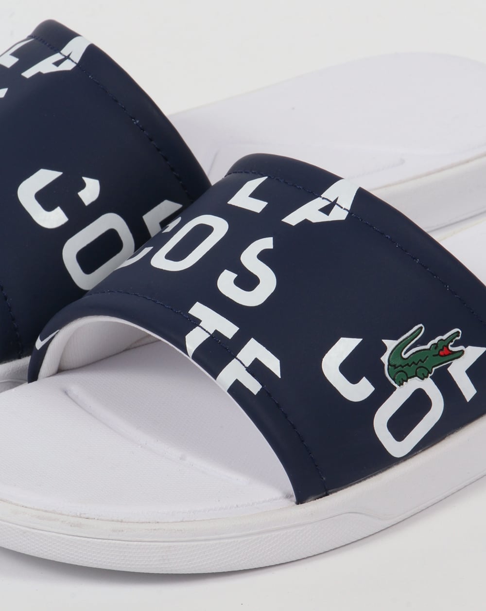 Lacoste L.30 Pantoletten Marineblau