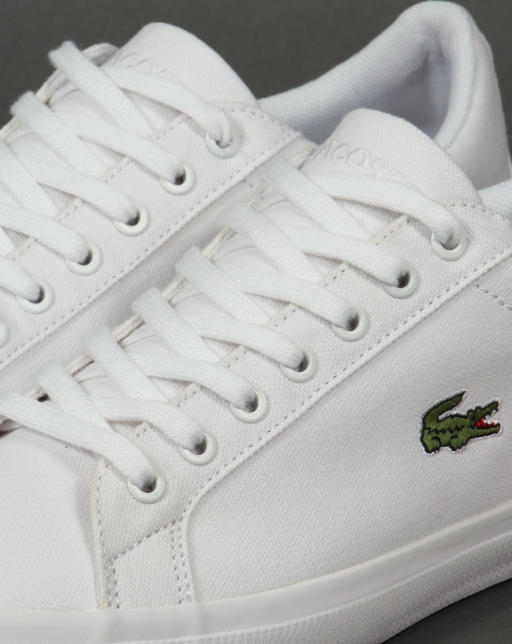 Lacoste – Lerond – Weiße Canvas-Sneaker