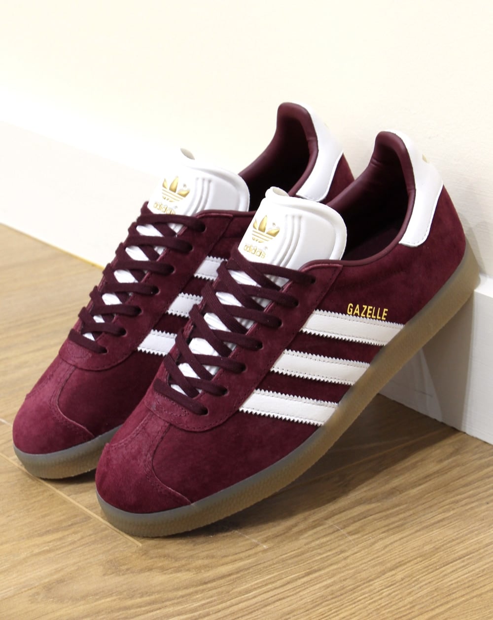 Adidas Gazelle Sneakers Kastanienbraun/Weiß/Gummi