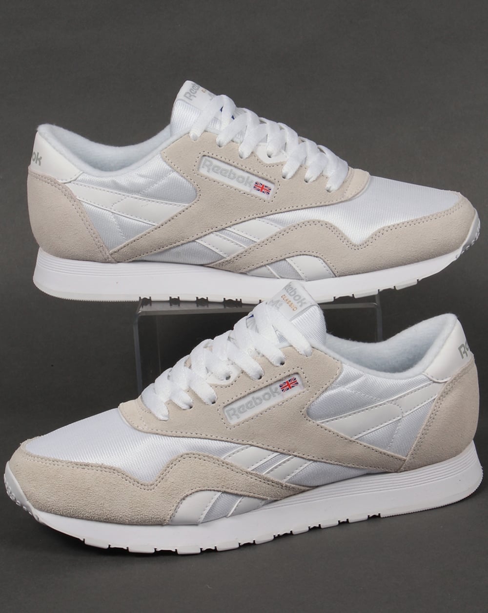 Reebok Classic Nylon Sneakers Weiß/Hellgrau