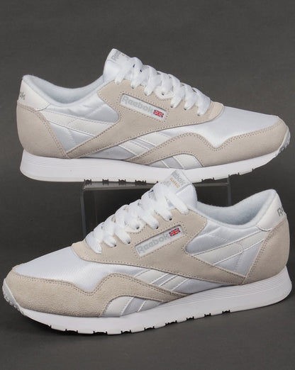 Reebok Classic Nylon Sneakers Weiß/Hellgrau