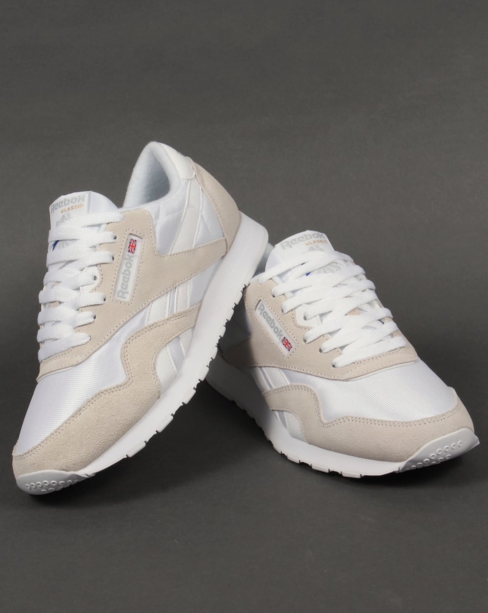 Reebok Classic Nylon Sneakers Weiß/Hellgrau