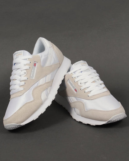 Reebok Classic Nylon Sneakers Weiß/Hellgrau