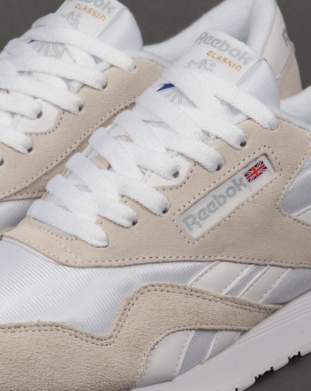 Reebok Classic Nylon Sneakers Weiß/Hellgrau