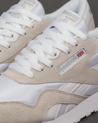 Reebok Classic Nylon Sneakers Weiß/Hellgrau