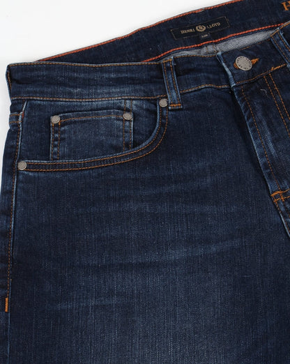 Henri Lloyd – Jeans in normaler Passform in dunkler Vintage-Waschung