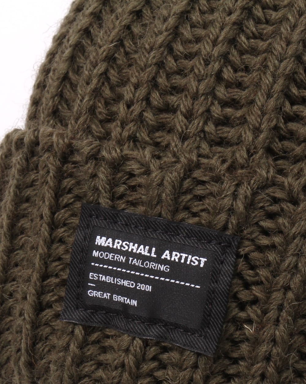 Marshall Artist Made In England Wollmütze Khaki Grün