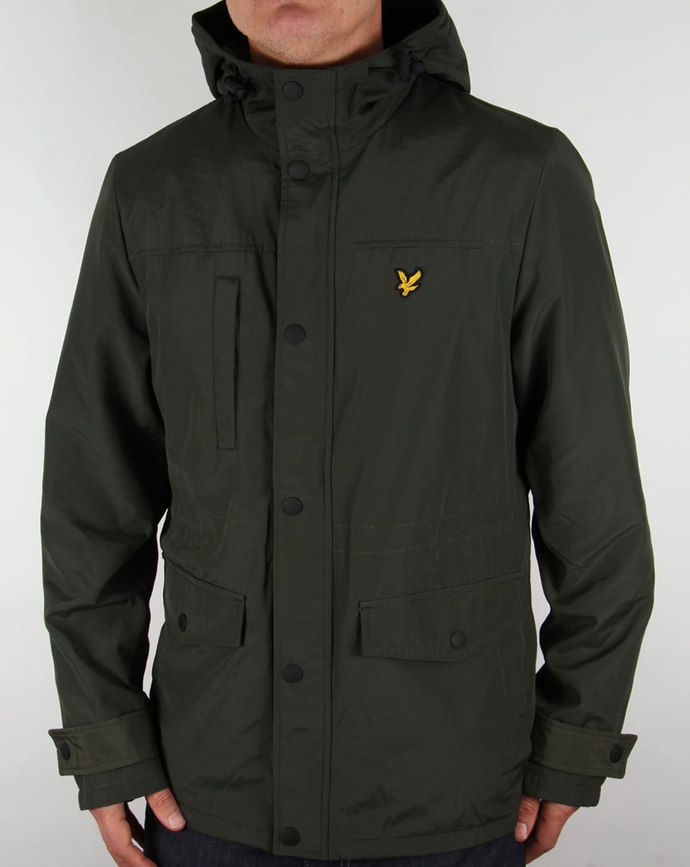 Lyle And Scott – Jacke mit Microfleece-Futter in dunklem Salbeigrün