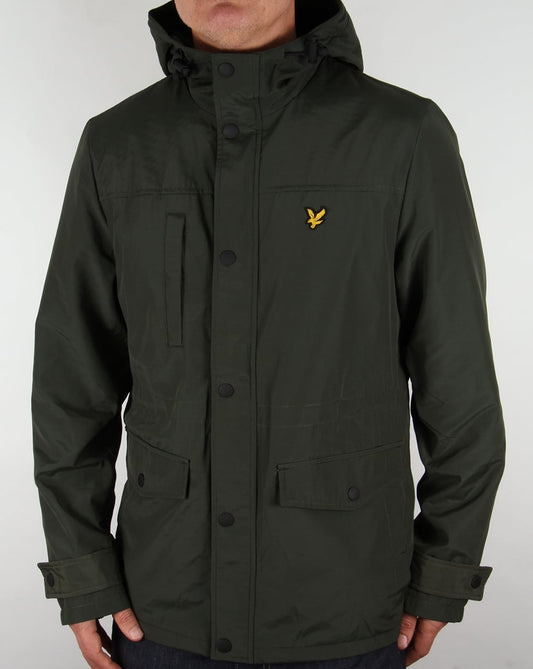 Lyle and Scott Lyle And Scott – Jacke mit Microfleece-Futter in dunklem Salbeigrün