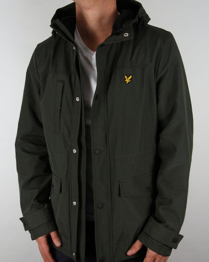 Lyle And Scott – Jacke mit Microfleece-Futter in dunklem Salbeigrün