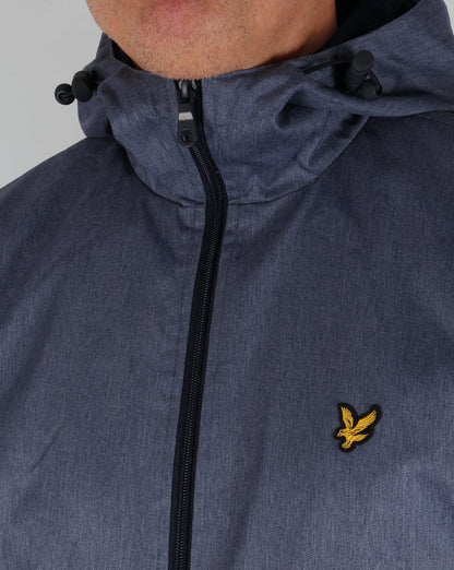 Lyle And Scott – Durchgehende Kapuzenjacke mit Reißverschluss, Blau meliert