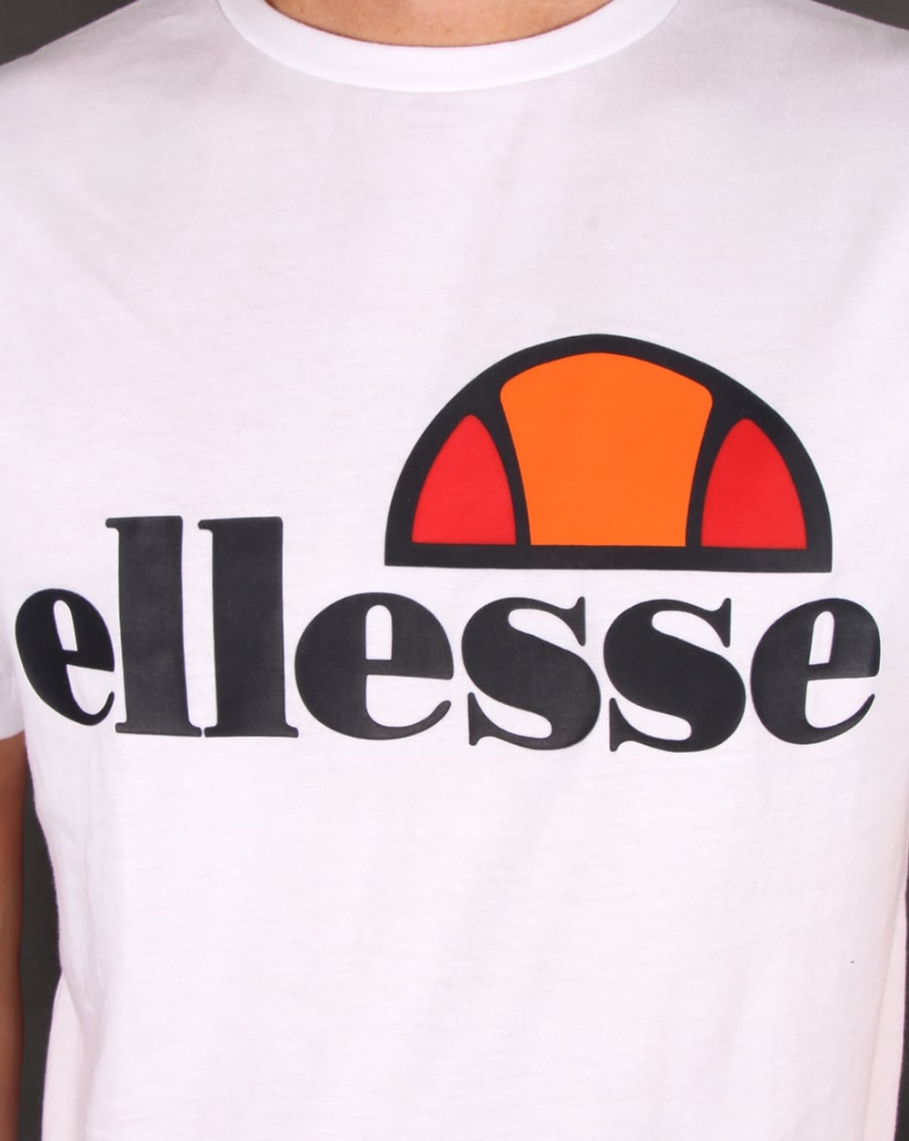 Ellesse – Weißes T-Shirt mit Logo