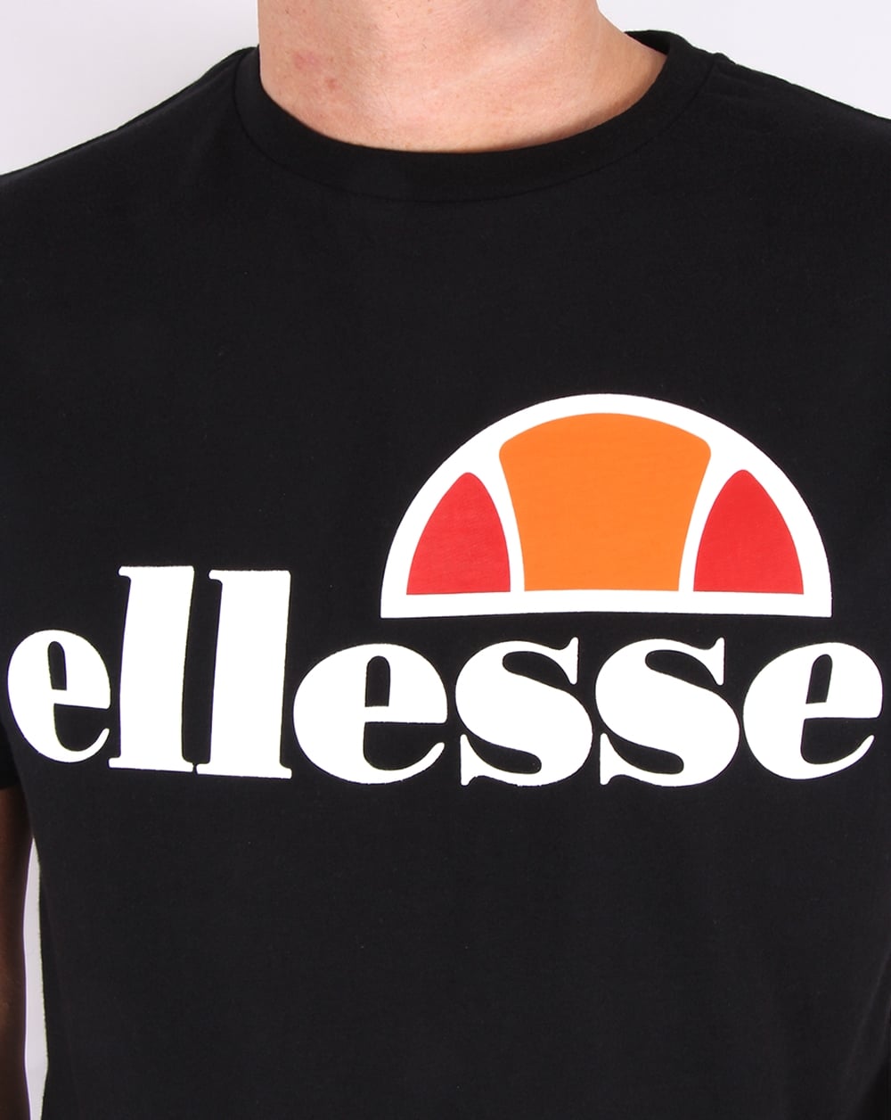 Ellesse – Schwarzes T-Shirt mit Logo