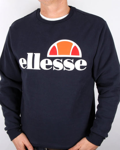 Ellesse – Sweatshirt mit Logo in Marineblau