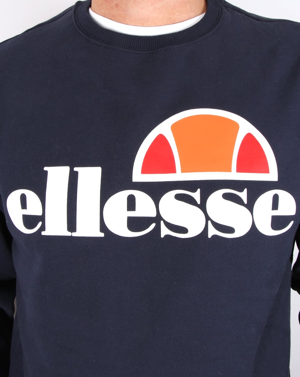 Ellesse – Sweatshirt mit Logo in Marineblau