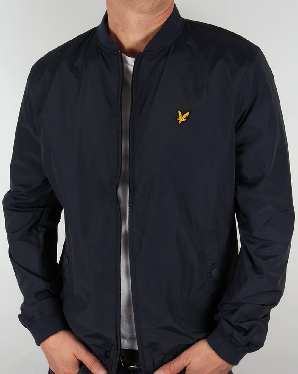 Lyle And Scott – Leichte Bomberjacke in Marineblau