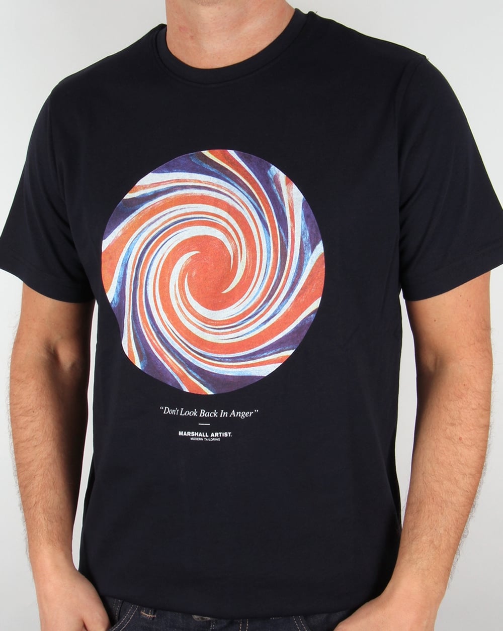 Marshall Artist – T-Shirt „Don't Look Back“ in Marineblau