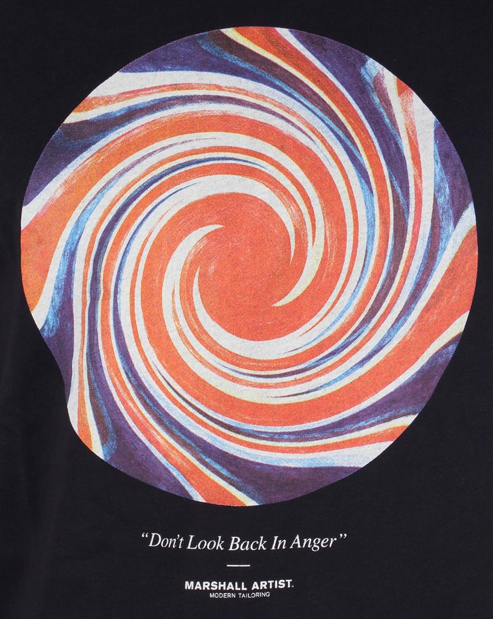 Marshall Artist – T-Shirt „Don't Look Back“ in Marineblau