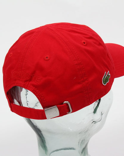 Lacoste Gabardine Baseballkappe Rot