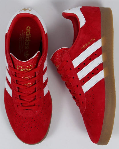 Adidas 350 Turnschuhe Rot/Weiß/Gummi