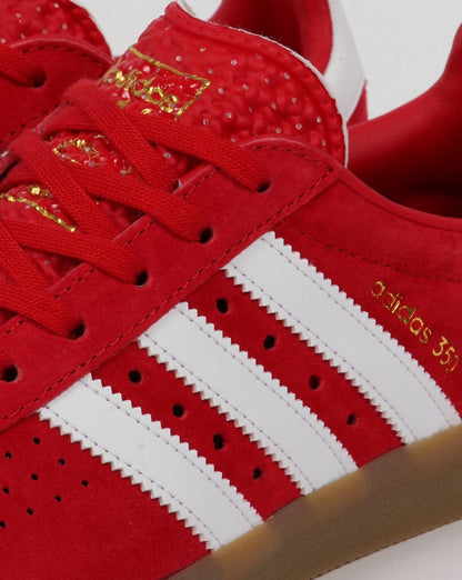 Adidas 350 Turnschuhe Rot/Weiß/Gummi