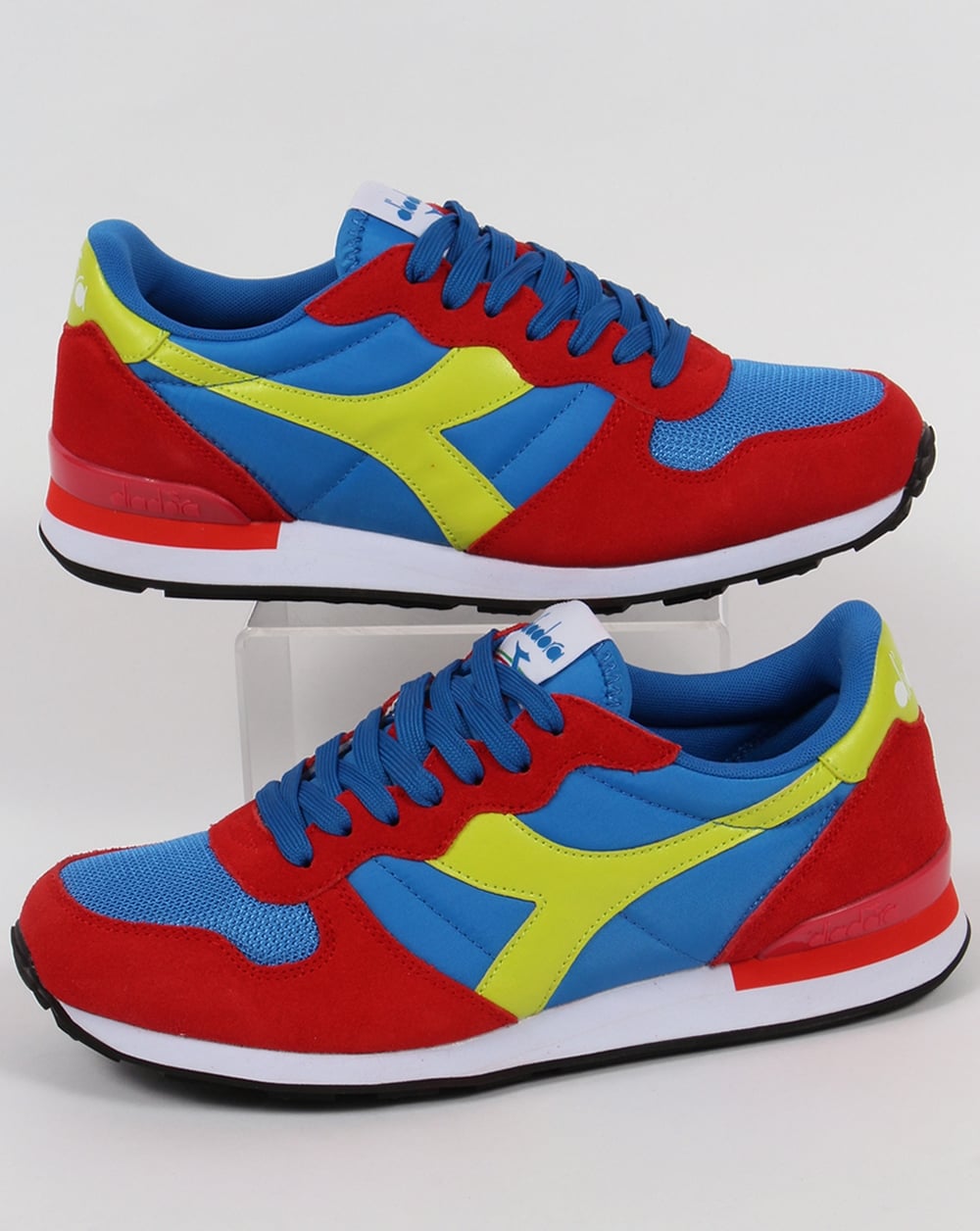 Diadora Camaro Sneakers Rot/Blau/Gelb