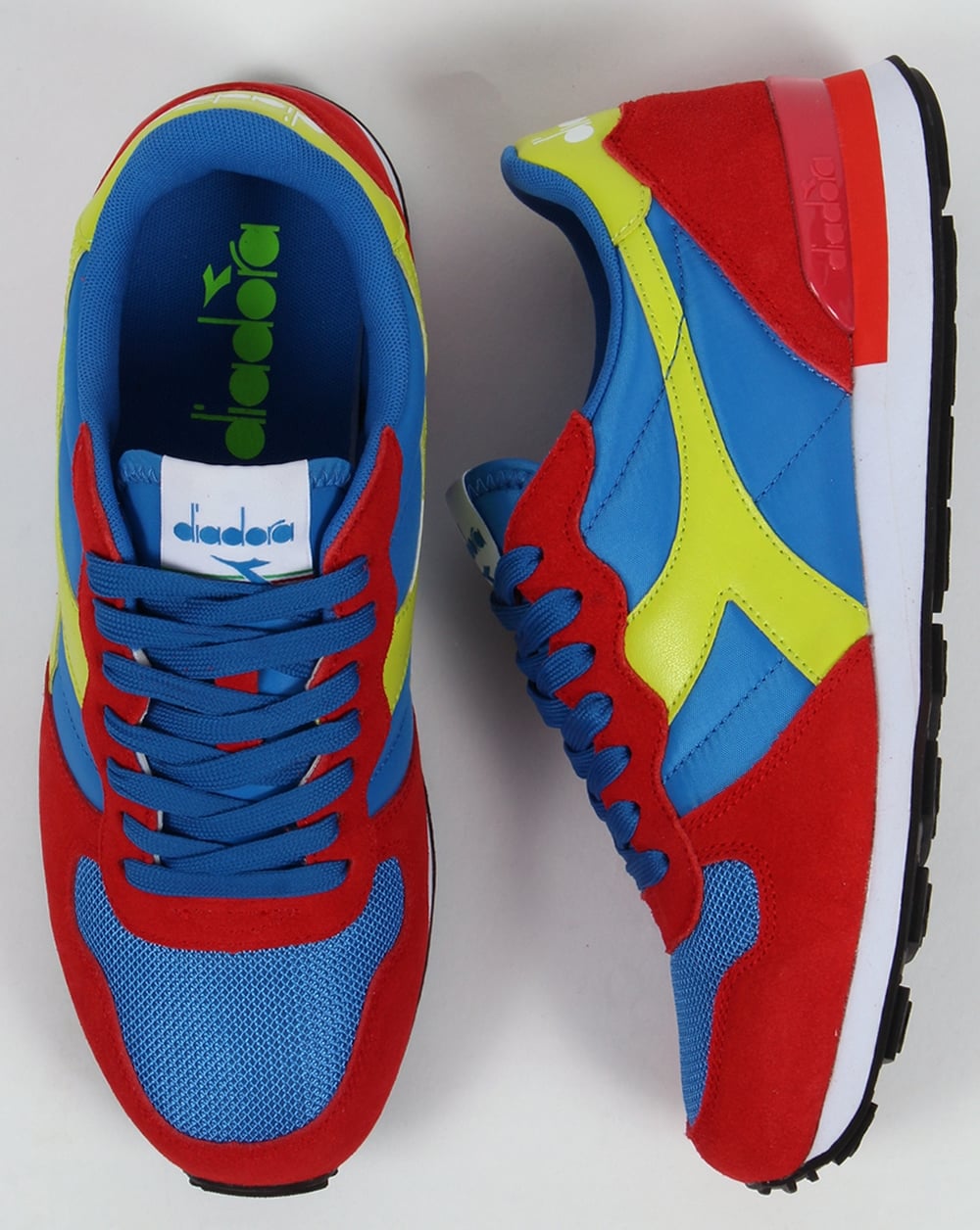 Diadora Camaro Sneakers Rot/Blau/Gelb