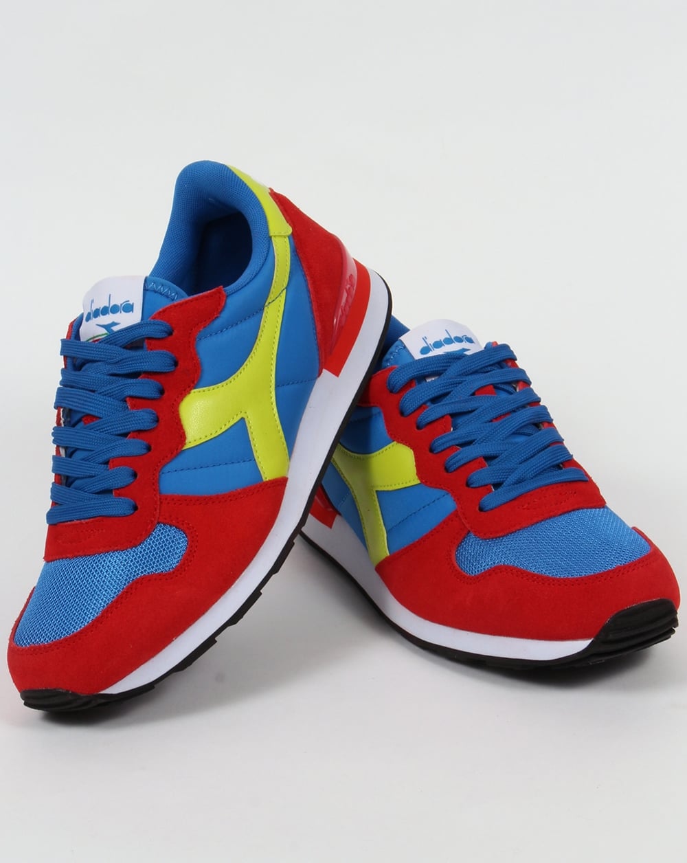 Diadora Camaro Sneakers Rot/Blau/Gelb
