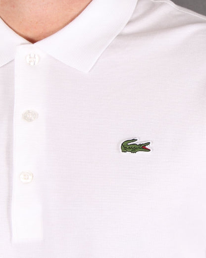 Lacoste Langarm-Poloshirt Weiß