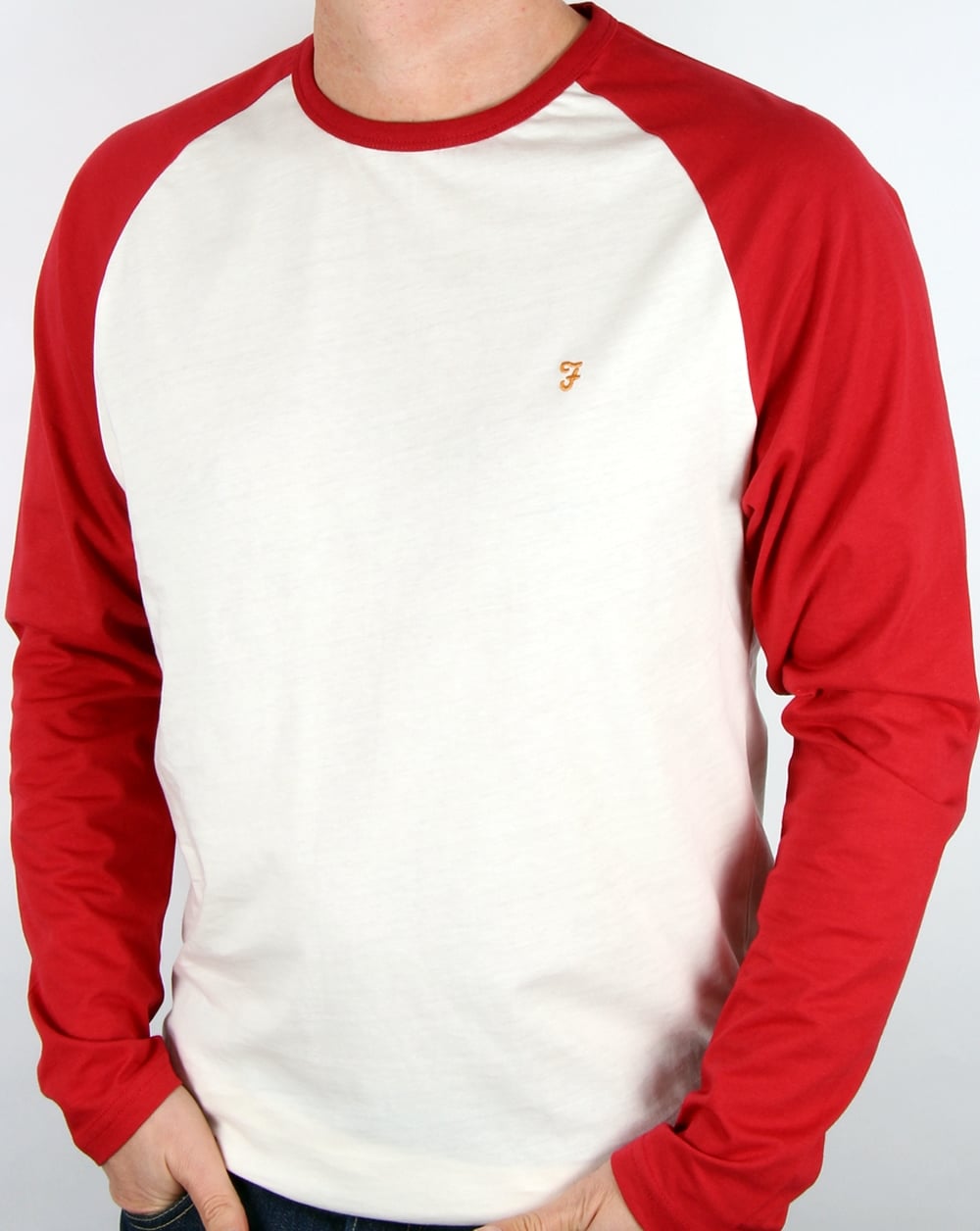 Farah Zemlak Raglan T-Shirt Dunkelrot