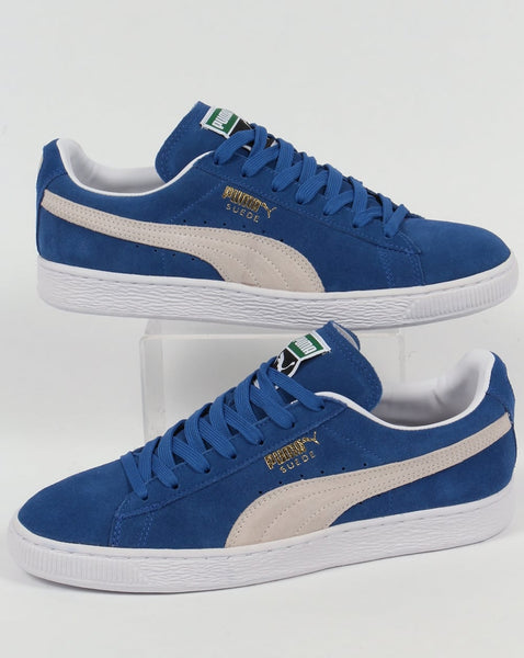 Puma Suede Classic Trainers Olympia Blue/White