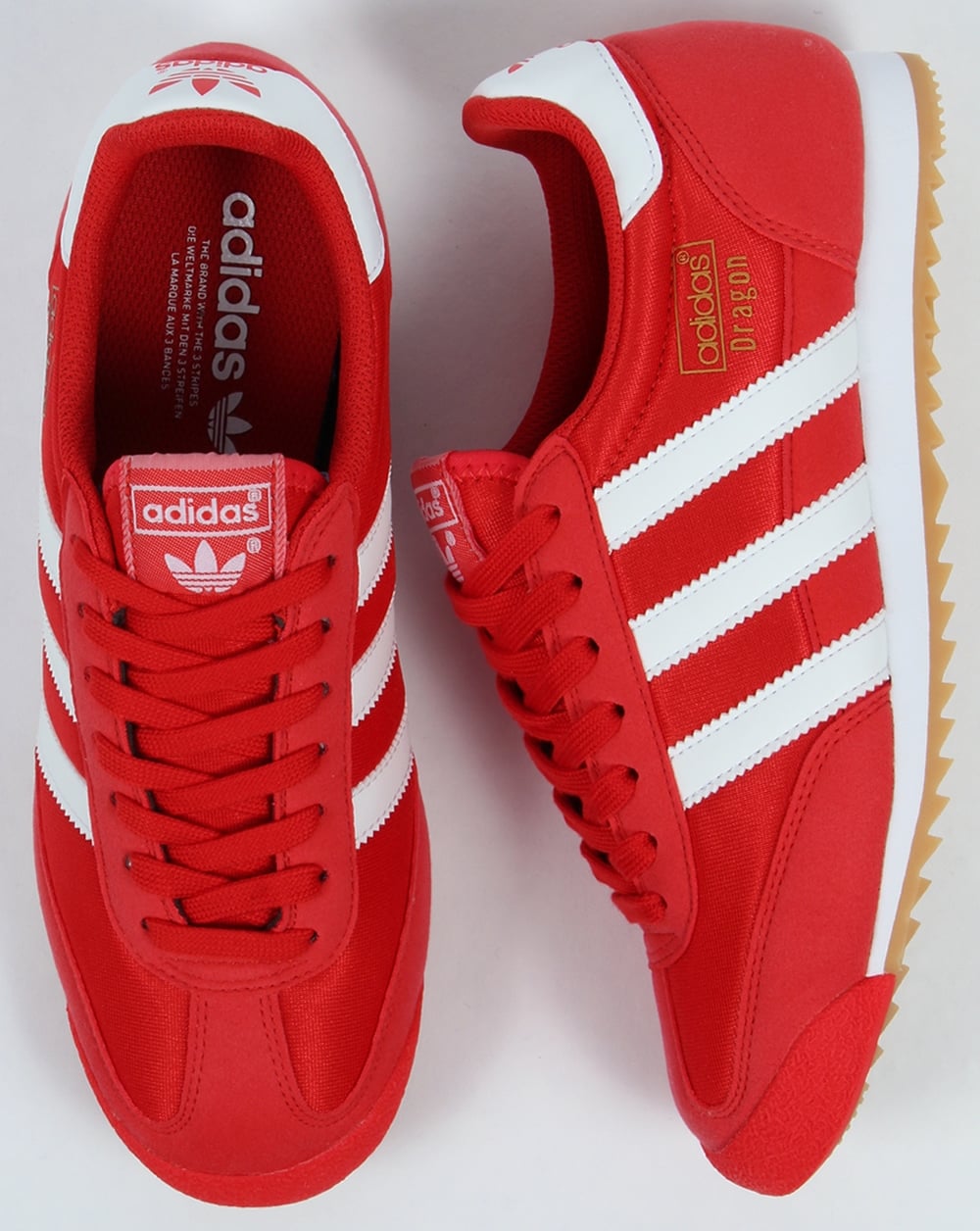 Adidas Dragon Trainers Red/White