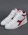 Diadora Game High Waxed Trainers White/Chili Peppers