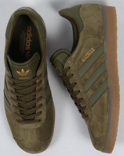 Adidas Gazelle Sneakers Olivgrün/Gummi