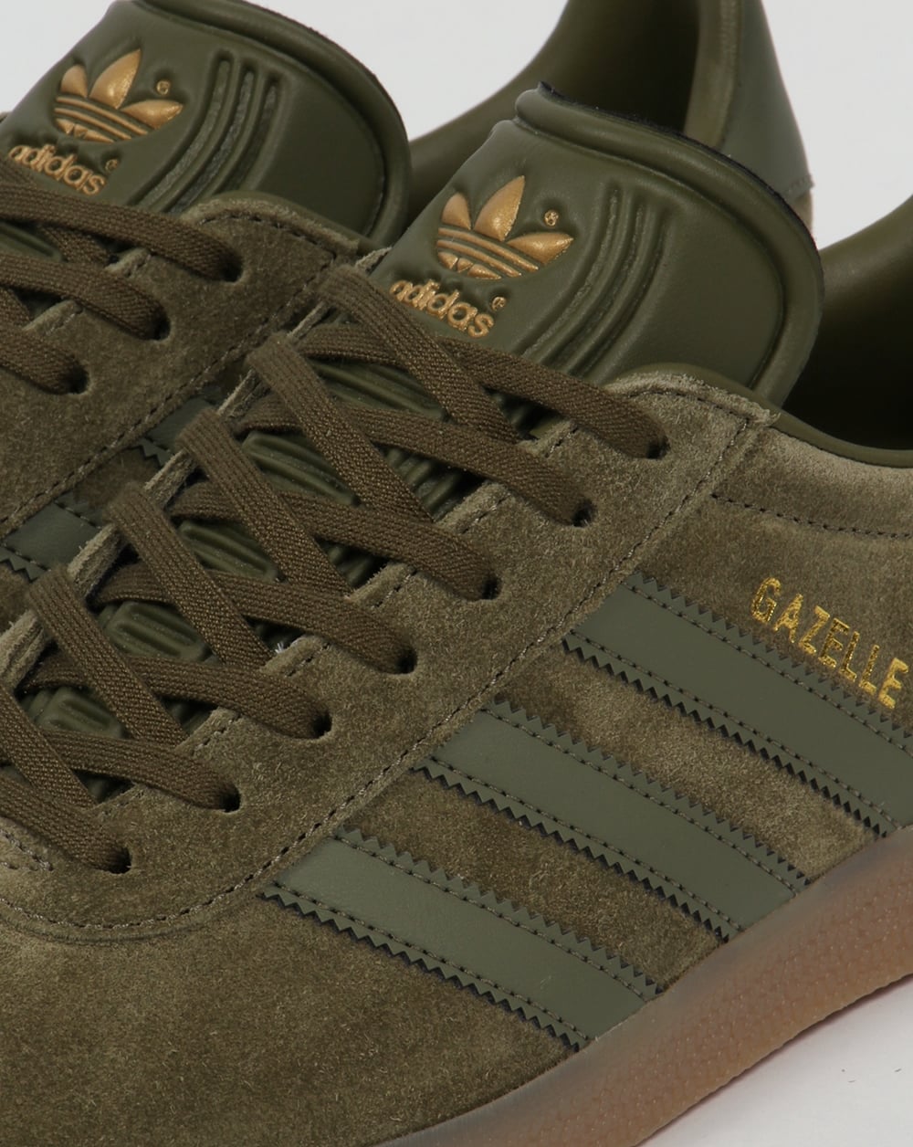 Adidas Gazelle Sneakers Olivgrün/Gummi