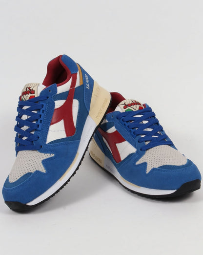 Diadora IC 4000 Premium Sneakers Nautischblau/Rot