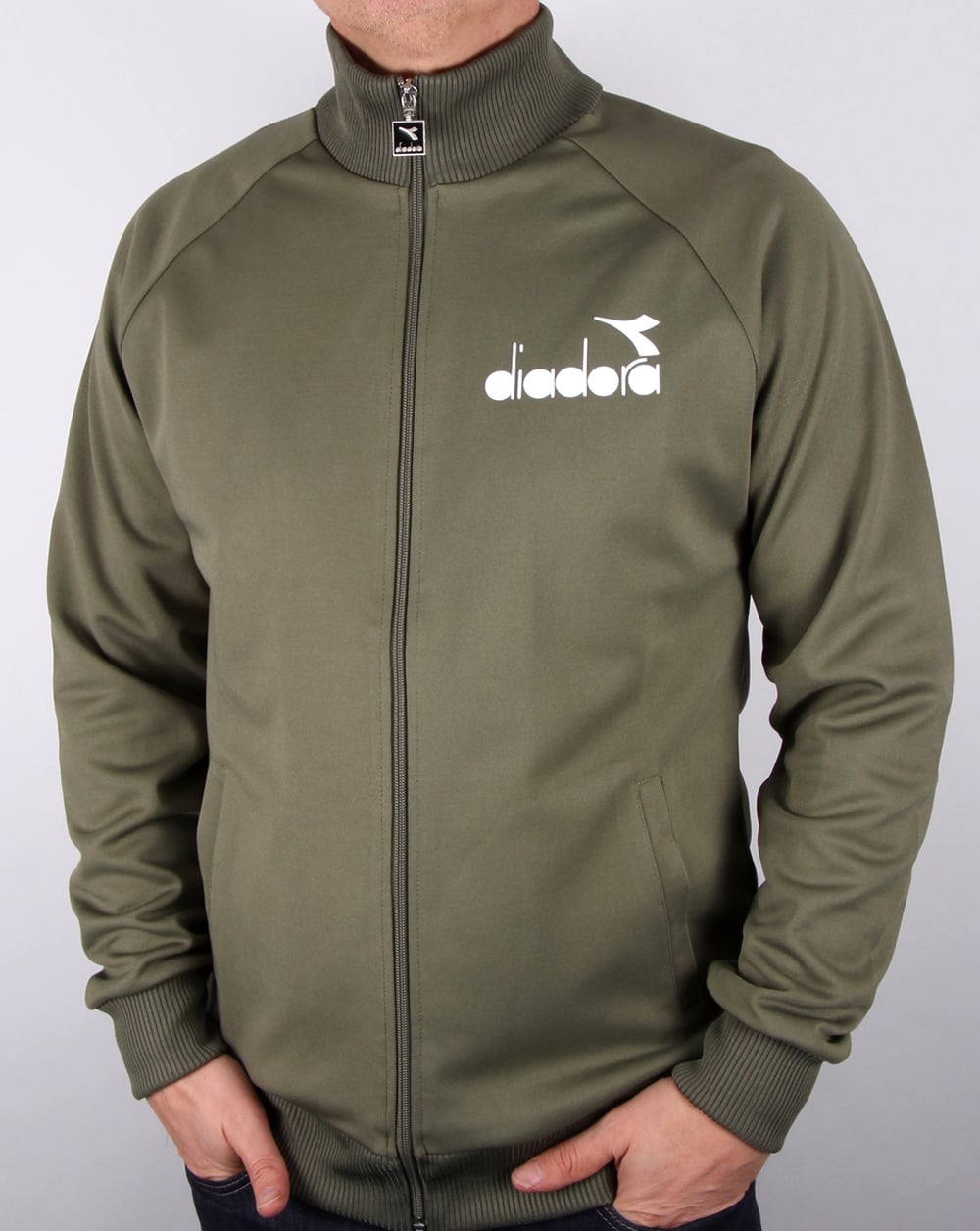 Diadora 80s Track Top Grüner Pilz