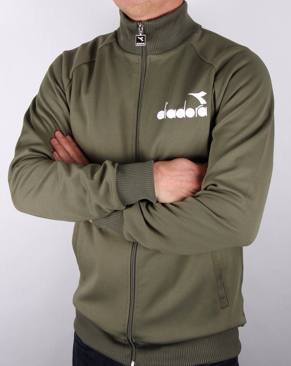 Diadora 80s Track Top Grüner Pilz