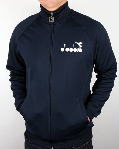 Diadora 80er-Trainingsoberteil aus blauem Denim