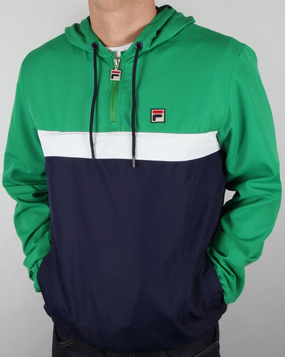 Fila Vintage Qtr Zip Overcoat Marinegrün