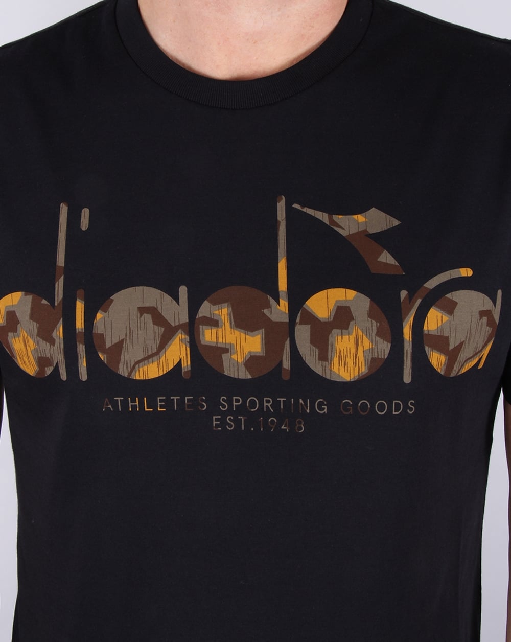 Diadora Logo T-Shirt Schwarz