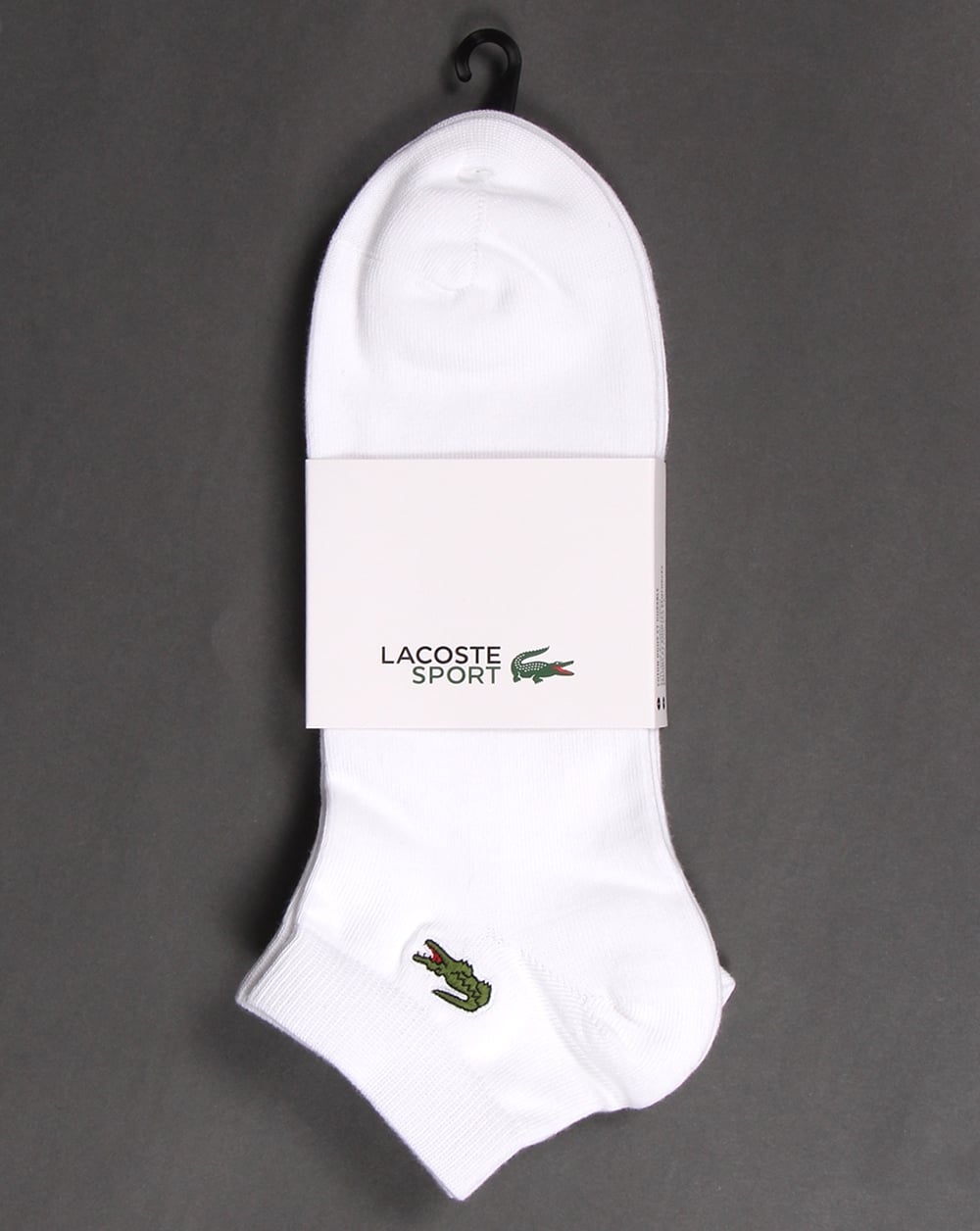 Lacoste – Niedrig geschnittene Socken, 3er-Pack, Weiß