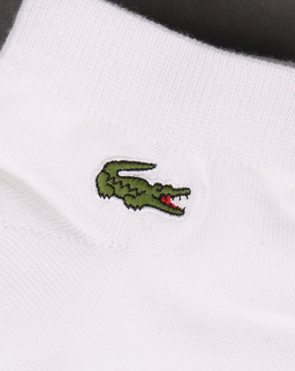 Lacoste – Niedrig geschnittene Socken, 3er-Pack, Weiß