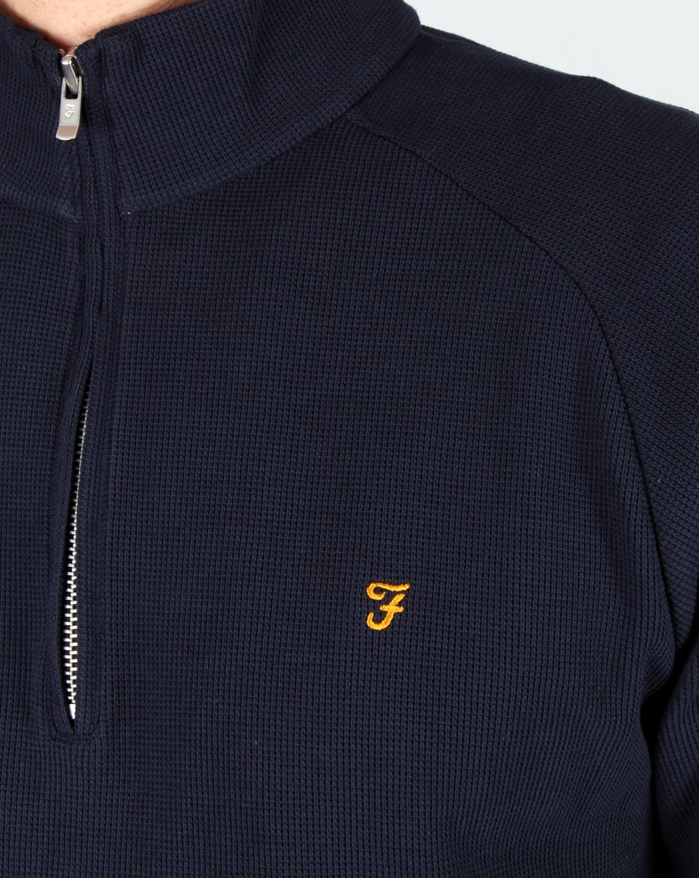 Farah Yves Jacke mit Viertelreißverschluss, True Navy