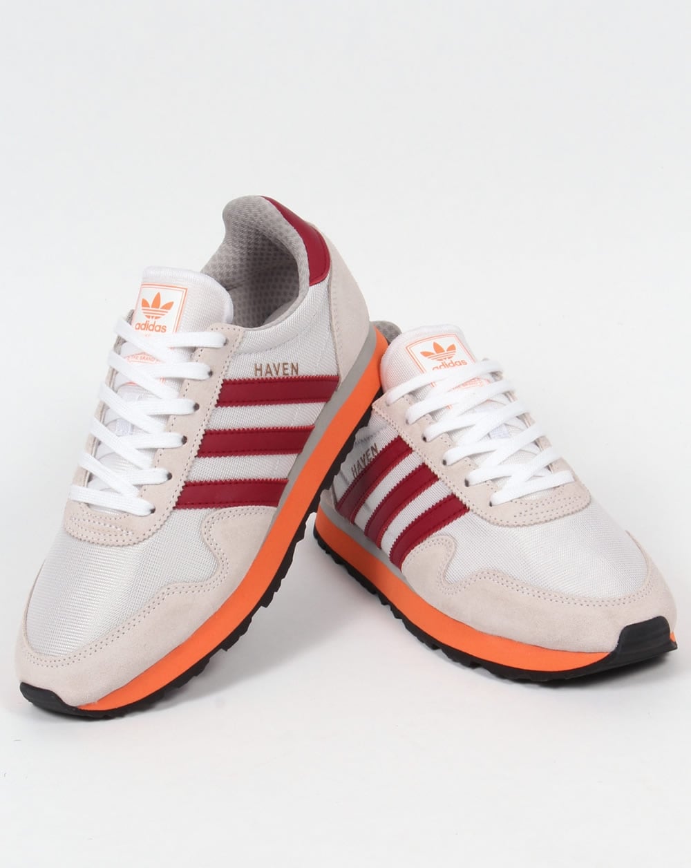 Adidas Haven Sneakers Weiß/Burgundrot